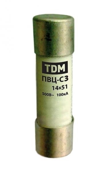 Плавкая вставка ПВЦ-С3 14х51 aR (быстродействующая) 32А TDM